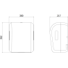Mexen Verno-Max automatic paper towel dispenser, matte black - 70K310-70
