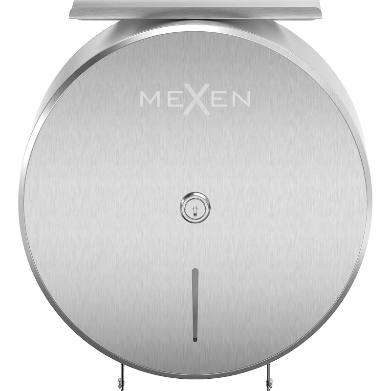 Mexen Spira-H+ toilet paper holder with phone shelf, inox - 70K561-01