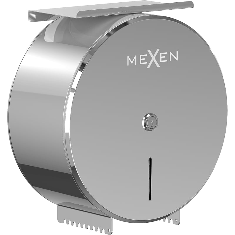 Mexen Spira-H+ toilet paper holder with phone shelf, chrome - 70K561-00