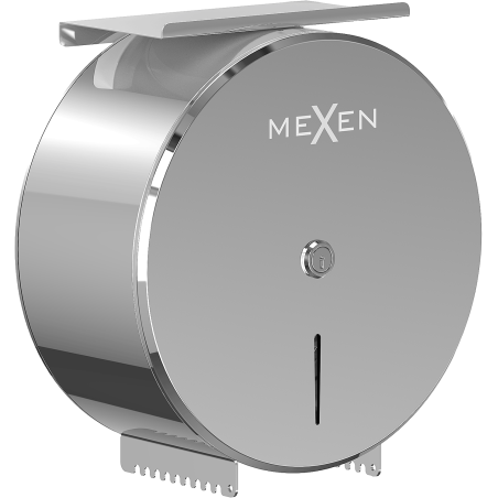 Mexen Spira-H+ toilet paper holder with phone shelf, chrome - 70K561-00
