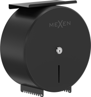 Mexen Spira-H+ toilet paper holder with phone shelf, matte black - 70K561-70
