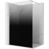 Mexen Kioto Walk-in Shower Screen 90 x 200 cm, Black Ombre 8 mm, Chrome - 800-090-101-01-76