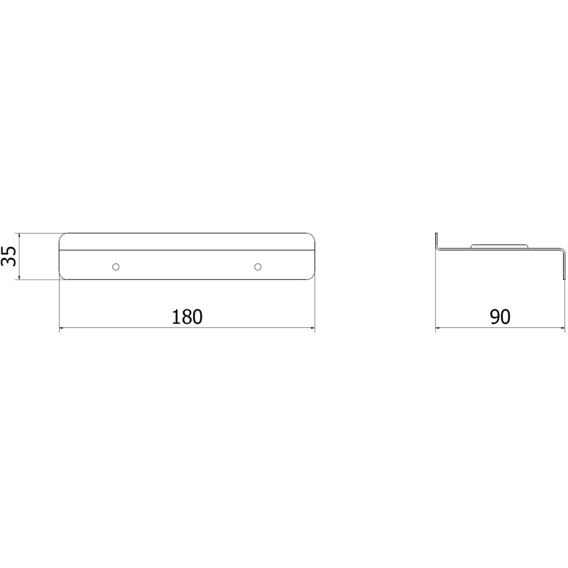 Mexen Telvo  phone shelf, inox - 70K900-01