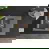 Mexen Gaspar 1.5-compartment granite sink with a drip tray and kitchen mixer tap Telma, Grey - 6507-71-670200-50