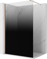 Mexen Kioto Walk-in Shower Screen 110 x 200 cm, Black Ombre 8 mm, Rose Gold - 800-110-101-60-76
