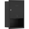 Mexen Linox recessed paper towel dispenser, matte black - 70K003-70