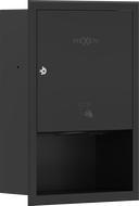 Mexen Linox recessed paper towel dispenser, matte black - 70K003-70