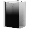 Mexen Kioto Walk-in Shower Wall 80 x 200 cm, Black Ombre 8 mm, Black - 800-080-101-70-76