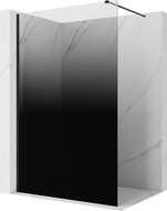 Mexen Kioto Walk-in shower screen 100 x 200 cm, black ombre 8 mm, black - 800-100-101-70-76