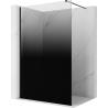Mexen Kioto Walk-in Shower Wall 150 x 200 cm, Black Ombre 8 mm, Black - 800-150-101-70-76