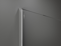 Mexen Kioto Walk-in Shower Wall 90 x 200 cm, White Ombre 8 mm, Chrome - 800-090-101-01-86