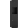 Mexen Linox recessed paper towel holder with bin, matte black - 70K003-70 - 70K002-70