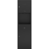 Mexen Linox recessed paper towel holder with bin, matte black - 70K003-70 - 70K002-70