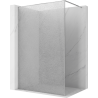 Mexen Kioto Walk-in Shower Wall 110 x 200 cm, Crackle Transparent 12 mm, Chrome - 800-110-101-01-04-X