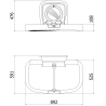 Mexen Mello baby changing station - 70K010-00