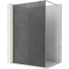Mexen Kioto Walk-in Shower Screen 110 x 200 cm, Graphite Crackle 12 mm, Brushed Gold - 800-110-101-55-44-X