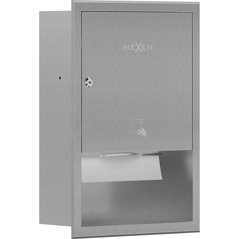 Mexen Linox recessed paper towel dispenser, inox - 70K003-01