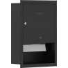 Mexen Linox recessed paper towel dispenser, matte black - 70K003-70