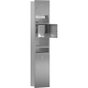 Mexen Linox recessed paper towel dispenser with hand dryer and bin, inox - 70K001-01