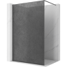 Mexen Kioto Walk-in shower wall 120 x 200 cm, graphite crackle 12 mm, gun metal - 800-120-101-95-44-X