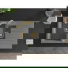 Mexen Matias 1.5-compartment granite sink with a drip tray and kitchen mixer tap Duero, Grey - 6502-71-671600-50