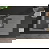 Mexen Matias 1.5-compartment granite sink with a drip tray and kitchen mixer tap Duero, Grey - 6502-71-671600-70