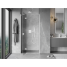 Mexen Mist-H left hinged shower door 100 cm, transparent, white - 8A5-100-000-20-00-L