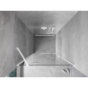 Mexen Mist-H left hinged shower door 100 cm, transparent, white - 8A5-100-000-20-00-L