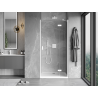 Mexen Mist-H right hinged shower door 105 cm, transparent, white - 8A5-105-000-20-00-P
