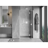 Mexen Mist-H right hinged shower door 115 cm, transparent, white - 8A5-115-000-20-00-P