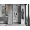 Mexen Mist-H right-hinged shower door 115 cm, transparent, gun gray brushed - 8A5-115-000-66-00-P