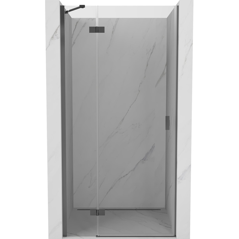Mexen Mist-H left hinged shower door 80 cm, transparent, gun metal - 8A5-080-000-95-00-L