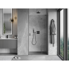 Mexen Mist-H right-hinged shower door 90 cm, transparent, gun metal - 8A5-090-000-95-00-P