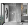 Mexen Mist-H left-hinged shower door 100 cm, transparent, brushed nickel - 8A5-100-000-97-00-L