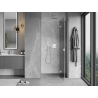 Mexen Mist-H right-opening shower door 95 cm, transparent, brushed nickel - 8A5-095-000-97-00-P
