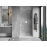 Mexen Mist-H right-opening shower door 100 cm, transparent, brushed nickel - 8A5-100-000-97-00-P