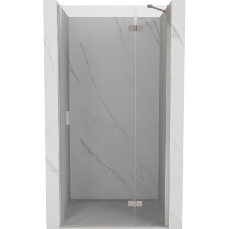Mexen Mist-H right-opening shower door 100 cm, transparent, brushed nickel - 8A5-100-000-97-00-P