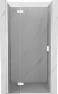 Mexen Mist-H L left hinged shower door 100 cm, transparent, white - 8A5L-100-000-20-00-L
