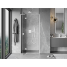 Mexen Mist-H L left-hand hinged shower door 115 cm, transparent, white - 8A5L-115-000-20-00-L
