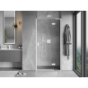 Mexen Mist-H L right-hand hinged shower door 90 cm, transparent, white - 8A5L-090-000-20-00-P