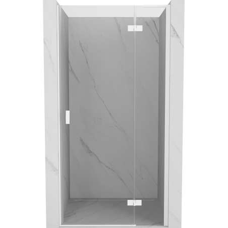Mexen Mist-H L shower door hinged right 115 cm, transparent, white - 8A5L-115-000-20-00-P