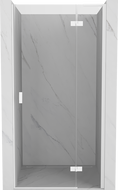 Mexen Mist-H L shower door hinged right 115 cm, transparent, white - 8A5L-115-000-20-00-P