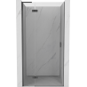 Mexen Mist-H L left-hinged shower door 80 cm, transparent, brushed gun gray - 8A5L-080-000-66-00-L