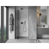 Mexen Mist-H L left swing shower door 85 cm, transparent, brushed gun gray - 8A5L-085-000-66-00-L