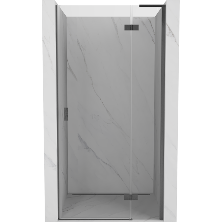 Mexen Mist-H L hinged shower door right 75 cm, transparent, gun gray brushed - 8A5L-075-000-66-00-P