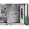 Mexen Mist-H L right swing shower door 85 cm, transparent, gun gray brushed - 8A5L-085-000-66-00-P