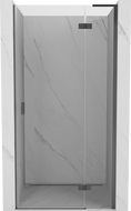 Mexen Mist-H L right swing shower door 85 cm, transparent, gun gray brushed - 8A5L-085-000-66-00-P