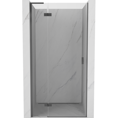 Mexen Mist-H L left-side hinged shower door 80 cm, transparent, gun metal - 8A5L-080-000-95-00-L