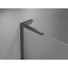 Mexen Mist-H L left hinged shower door 100 cm, transparent, gun metal - 8A5L-100-000-95-00-L