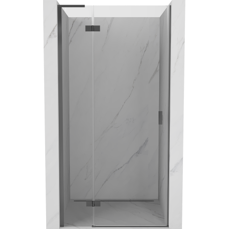 Mexen Mist-H L left hinged shower door 105 cm, transparent, gun metal - 8A5L-105-000-95-00-L